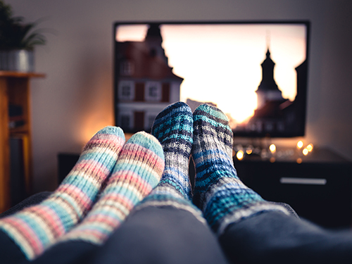 A night at the movies from home! >